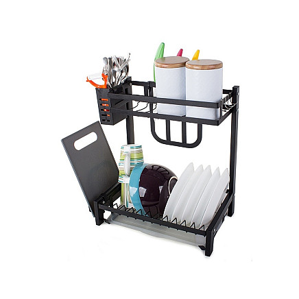 Double-decker dishwasher drainer