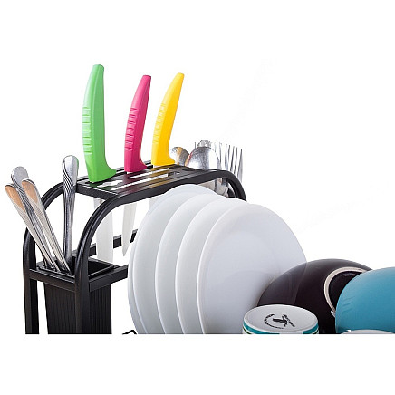 Dish drying rack with tray stand loft