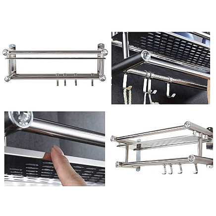 Bathroom shelf hanging shower organiser