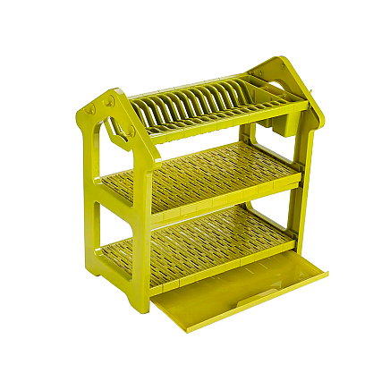 Dish drying rack drainer 3 tiers large