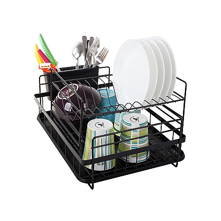 Double-deck drainer with tray