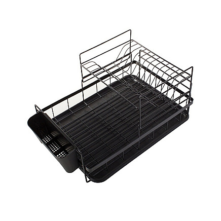 Double-deck drainer with tray