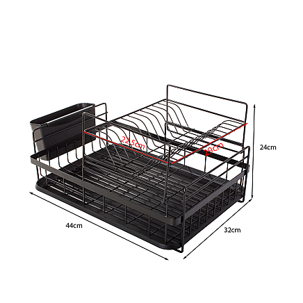 Double-deck drainer with tray