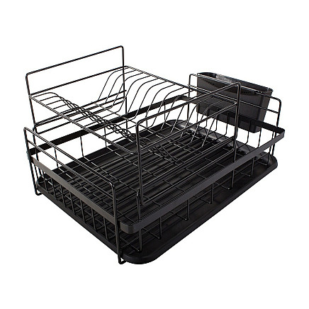 Double-deck drainer with tray