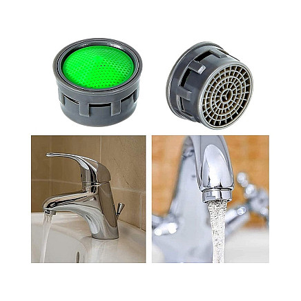 Jaucējkrāna aerators, ūdeni taupošs uzgalis, M24