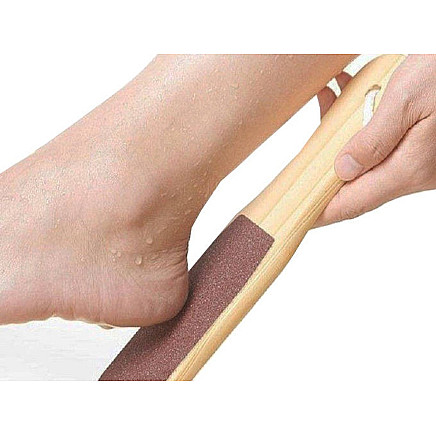 Divpusēja Koka Pēdu Vīle Skrubis Pedikīra Rīks