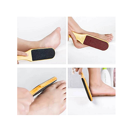 Divpusēja Koka Pēdu Vīle Skrubis Pedikīra Rīks