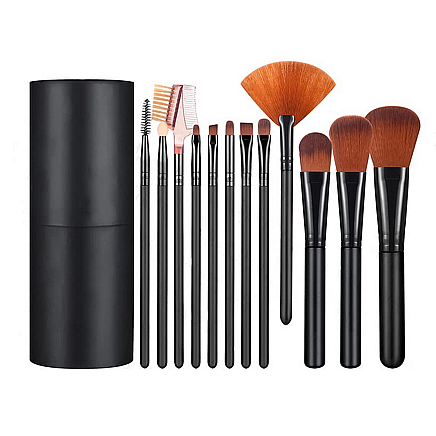 Set of professional make-up brushes 12 pieces