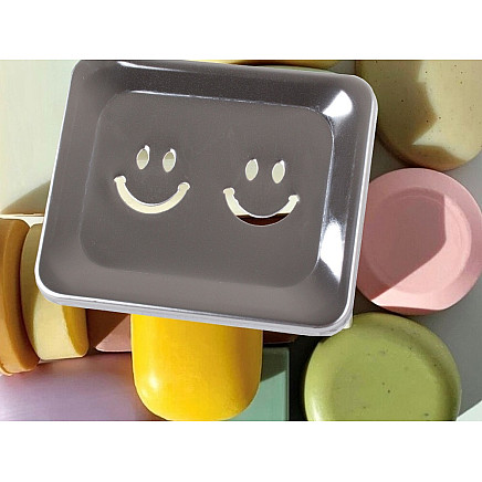 Metal soap dish bathroom shelf