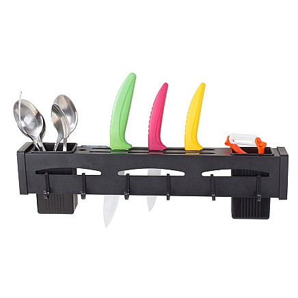 Kitchen wall-mounted shelf organiser hanger