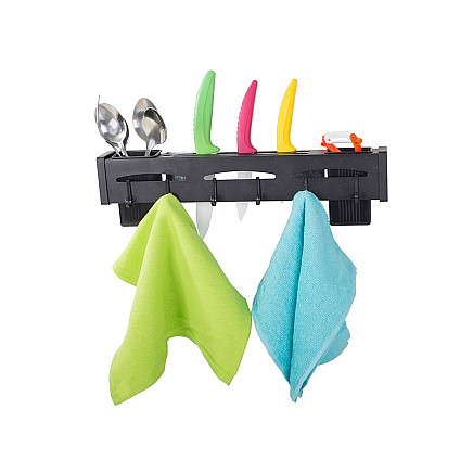 Kitchen wall-mounted shelf organiser hanger