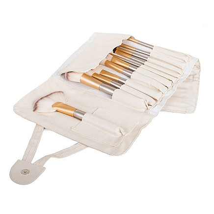 Set of 24 professional make-up brushes case