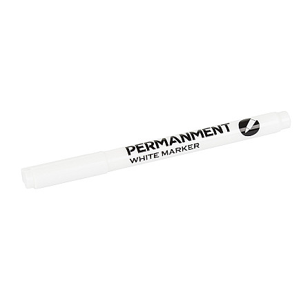 Permanent marker white for glass tyres steel