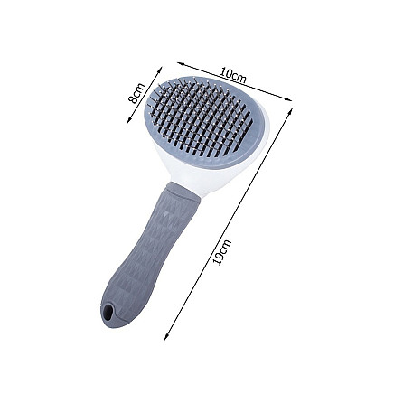Self-cleaning hair brush for dogs cats
