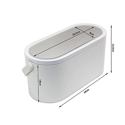 Meikapa Kosmētikas Organaizers ar Spoguli un LED Gaismu, Balts - 5907451340783 Meikapa Kosmētikas Organaizers ar Spoguli un LED Gaismu, Balts