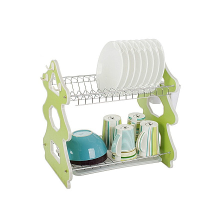 Dishwasher drying rack double-decker