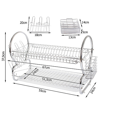 Double-deck drainer stand mixer dryer