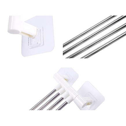 Bathroom towel rail swivel handle hook