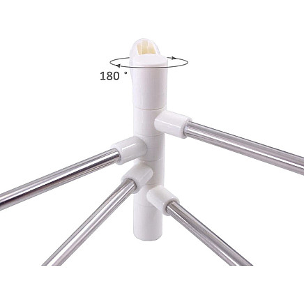 Bathroom towel rail swivel handle hook