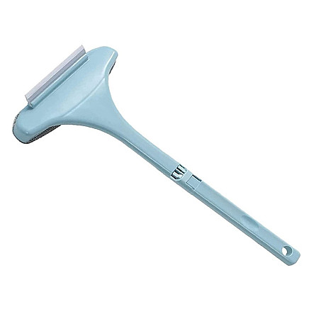 Window cleaning brush wiper 2in1