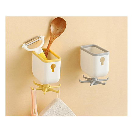 Kitchen hanger rotary toolholder shelf