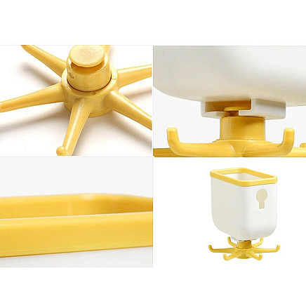 Kitchen hanger rotary toolholder shelf