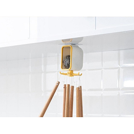 Kitchen hanger rotary toolholder shelf