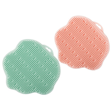 Washer sponge brush head and body massage