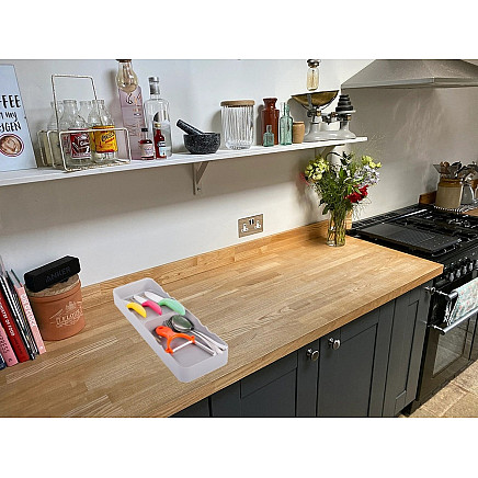 Kitchen organiser for cutlery drawer container