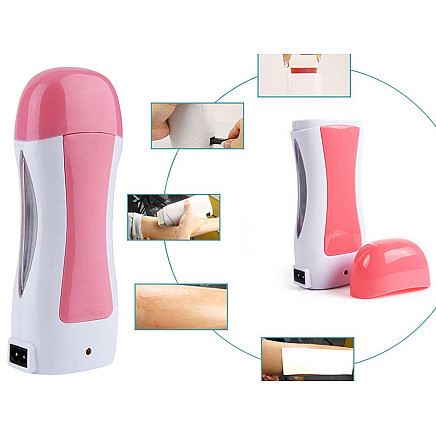 Depilation kit heater wax roll strips