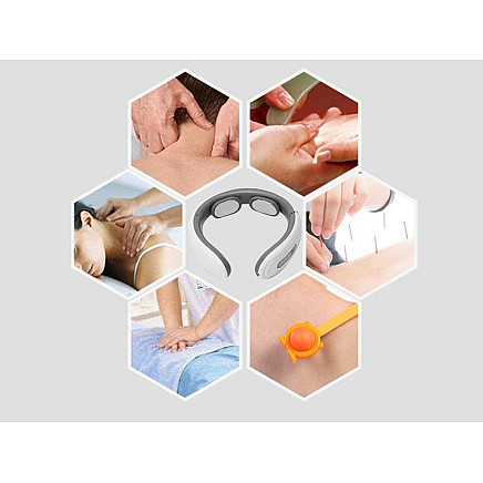 Neck tens ems electrostimulator 2in1