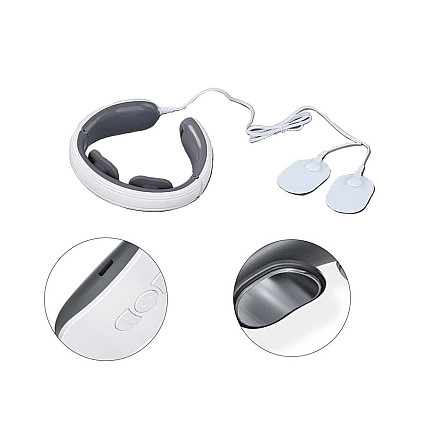 Neck tens ems electrostimulator 2in1