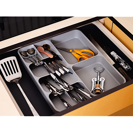 Kitchen organiser for cutlery drawer container