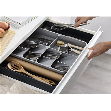 Kitchen organiser for cutlery drawer container