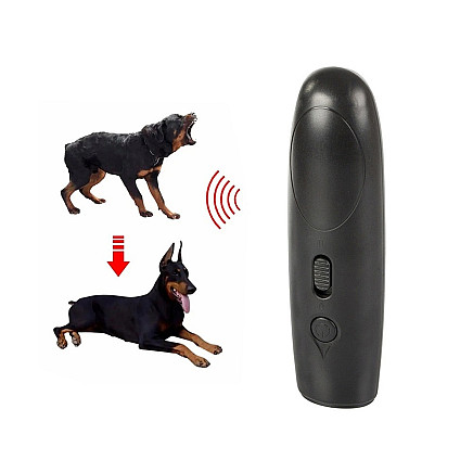 Ultrasonic dog repellent for training torch