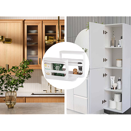 Kitchen spice organiser for cabinet container