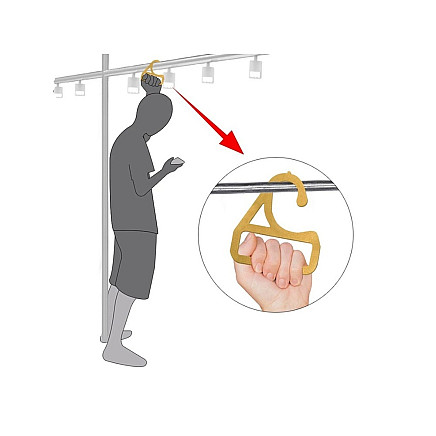 Handrail non-contact handle hiieniczny