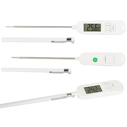 Lcd digital kitchen thermometer wine meat probe