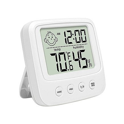 Thermometer hygrometer electronic internal clock