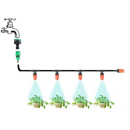 Irrigation system water curtain sprinkler 15m