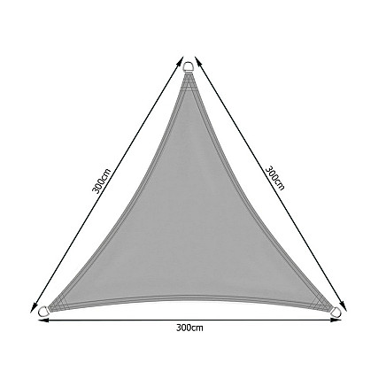 3x3x3m waterproof sunshade sail
