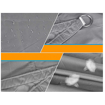 3x3x3m waterproof sunshade sail
