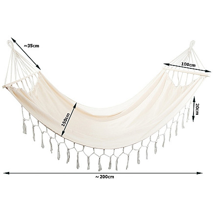 Dārza dubultā šūpuļtīkls ar rāmi - 5907451344071 Dārza dubultā šūpuļtīkls ar rāmi