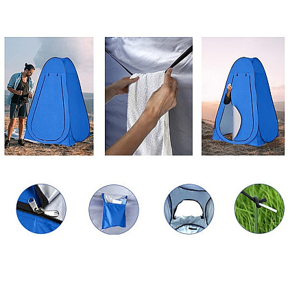 Beach tent changing room shower toilet wc