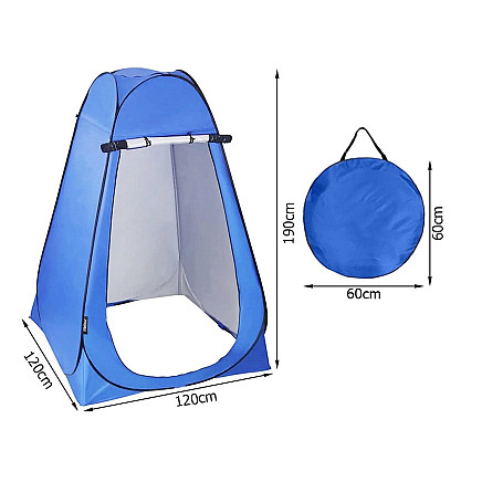 Beach tent changing room shower toilet wc