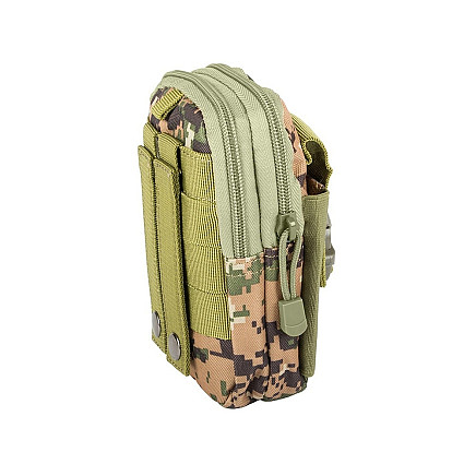 Taktiskā militārā MOLLE jostas somiņa, digitālā kamuflāža