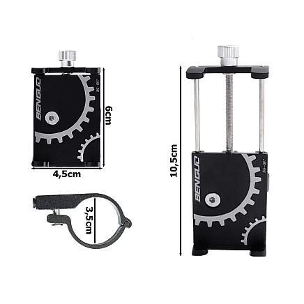 Handlebar phone holder aluminium