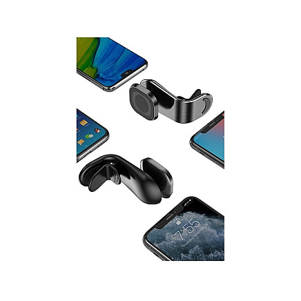 Magnetic car holder for phone grille