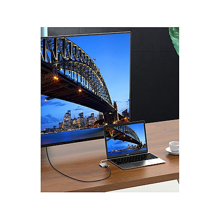 Adapter 3in1 hub usb-c usb 3.0 hdmi 4k