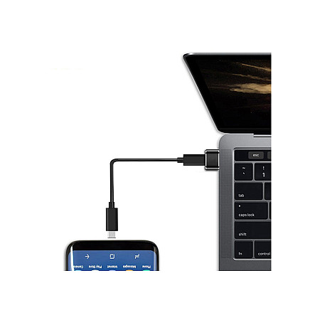 Otg adapteris USB uz USB-C, alumīnija, HQ